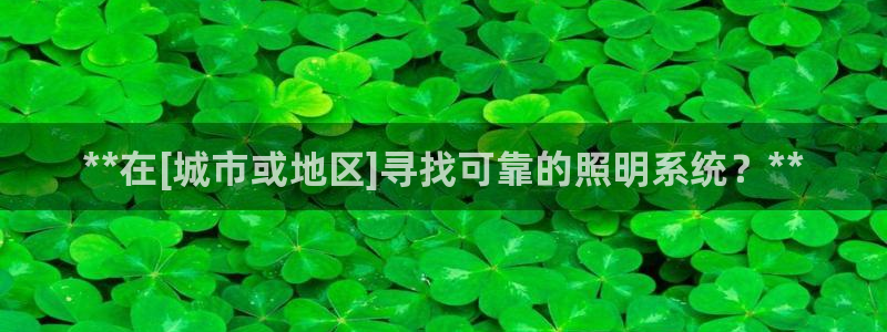 **在[城市或地区]寻找可靠的照明系统？**