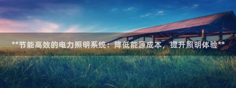 **节能高效的电力照明系统：降低能源成本，提升照明体验**