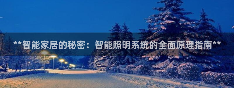 **智能家居的秘密：智能照明系统的全面原理指南**