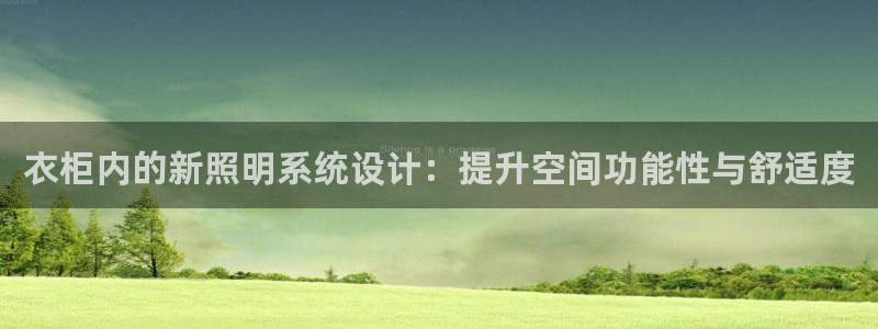 衣柜内的新照明系统设计：提升空间功能性与舒适度