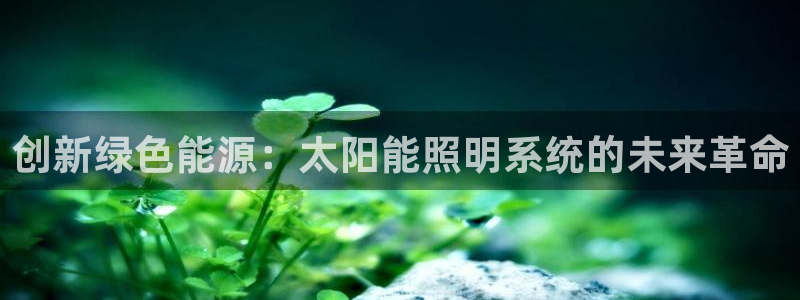 创新绿色能源：太阳能照明系统的未来革命