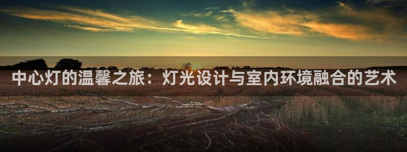 中心灯的温馨之旅：灯光设计与室内环境融合的艺术