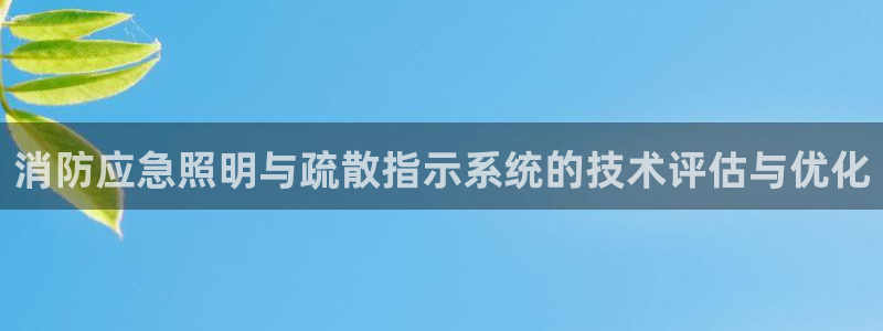 消防应急照明与疏散指示系统的技术评估与优化