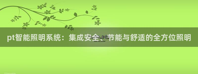 pt智能照明系统：集成安全、节能与舒适的全方位照明