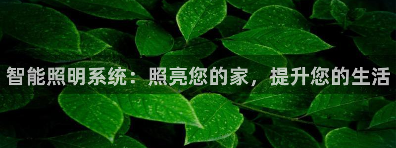 智能照明系统：照亮您的家，提升您的生活