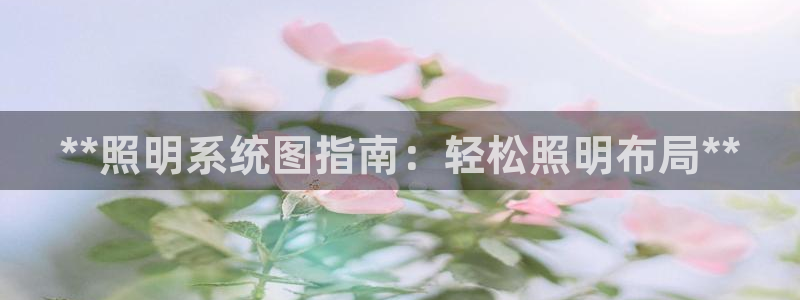**照明系统图指南：轻松照明布局**